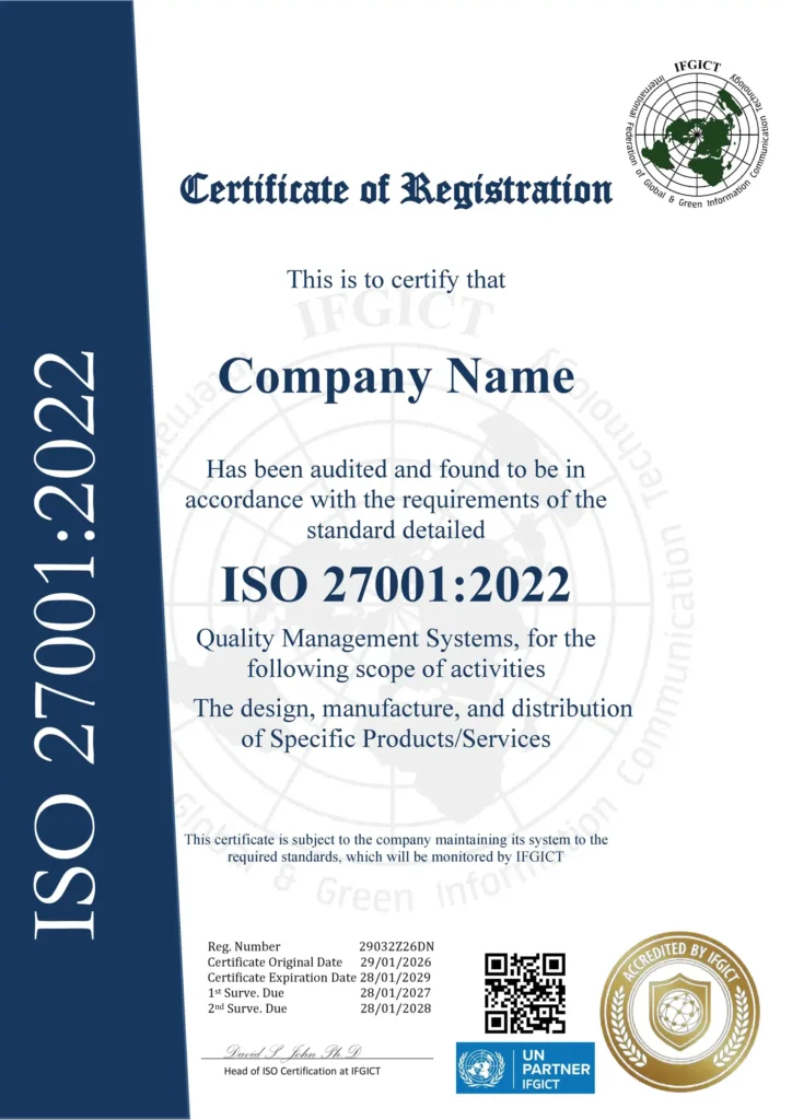iso certification body