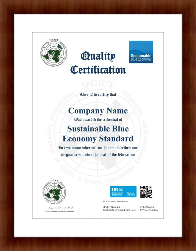 Blue Economy Standard Framework by IFGICT