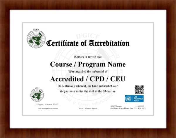 Course Accreditation Certificate