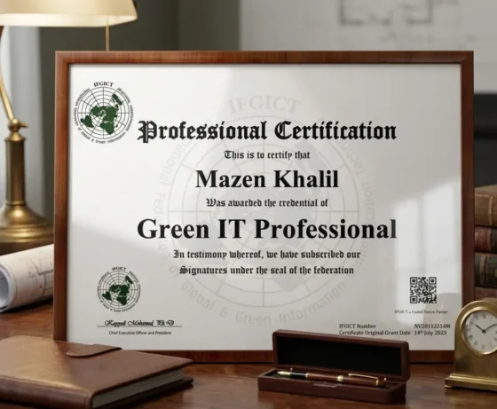 Green IT Certificate by IFGICT is the Global Standard for Excellence